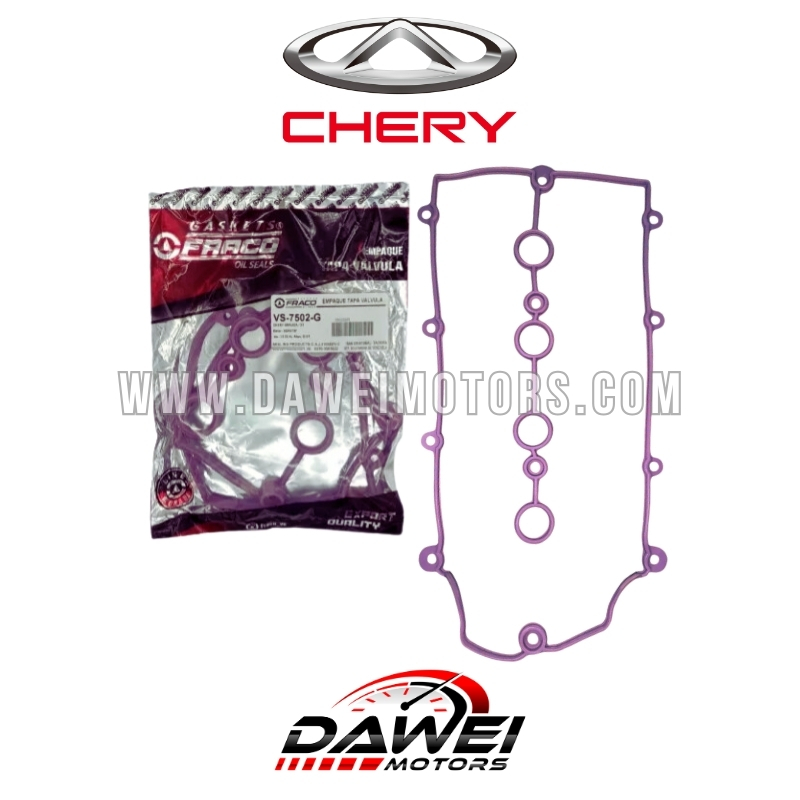 Empacadura de tapa valvulas Morada Fraco Chery X1