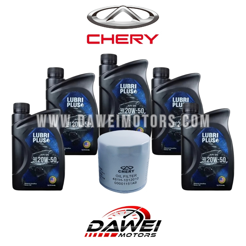 Aceite Mineral (5 Litros) 20w50 +Filtro Aceite Orinoco Lubriplus Chery,Dongfeng Orinoco